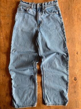 Vans Light Blue Straight Baggie Mens 90s Style Jeans